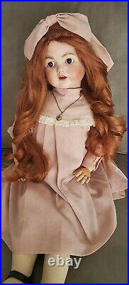 Antique JDK 257 German Bisque Doll 29 Composition Repro Teeth Jointed MABEL