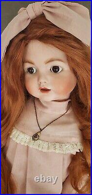 Antique JDK 257 German Bisque Doll 29 Composition Repro Teeth Jointed MABEL