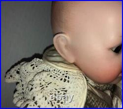 Antique JDK Kestner Character Toddler Boy Doll German 17 in Bisque Dome-Head