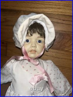 Antique JDK Kestner German Musical Doll #237 Girl White Dress Porcelain