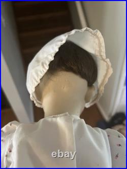 Antique JDK Kestner German Musical Doll #237 Girl White Dress Porcelain