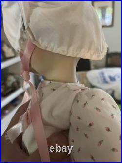 Antique JDK Kestner German Musical Doll #237 Girl White Dress Porcelain