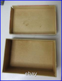 Antique Jointed Bisque Miniature Hertwig German Doll Pair Candy Baby with Box