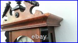 Antique Junghans German Pendulum Wall Clock Regulator With Gong
