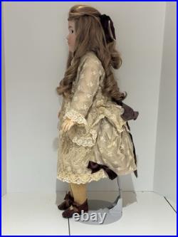 Antique KESTNER 171 German Bisque Head Doll 28 Compo Body, Lace Outfit, HH Wig Antique KESTNER 171 German Bisque Head Doll 28 Compo Body, Lace Outfit, HH Wig