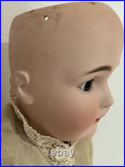 Antique KESTNER 171 German Bisque Head Doll 28 Compo Body, Lace Outfit, HH Wig Antique KESTNER 171 German Bisque Head Doll 28 Compo Body, Lace Outfit, HH Wig