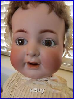 Antique K. R Simon & Halbig 126German Bisque Character baby Doll 25Moving Tongue