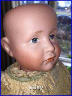 Antique Kammer & Reinhardt 114 Bisque Character Doll Gretchen WithPainted Eyes
