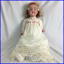 Antique Kestner 171 Blonde Bisque 31 Jointed body Doll with Dress Germany c1886