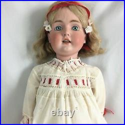 Antique Kestner 171 Blonde Bisque 31 Jointed body Doll with Dress Germany c1886