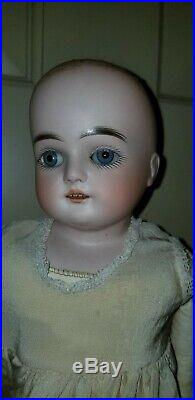 Antique Kestner G Alphabet Series Bisque Head Doll Kid Body Turned Head