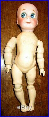 Antique Kestner J. D. K 221 Googly-Googlie doll, bisque head-11 inch -Germany