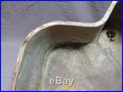 Antique Kitchen Sink German Nickel Silver Over Copper Vtg Pantry 660-18P