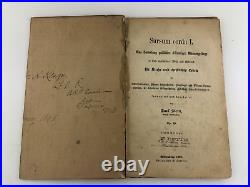 Antique Lutheran Sursum Corda I in German by Carl Stein 1890 Edition Bound