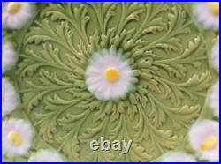 Antique Majolica Plate German Majolica Art Nouveau Daisy Plate Schramberg