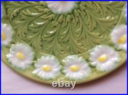 Antique Majolica Plate German Majolica Art Nouveau Daisy Plate Schramberg