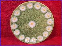 Antique Majolica Plate German Majolica Art Nouveau Daisy Plate Schramberg