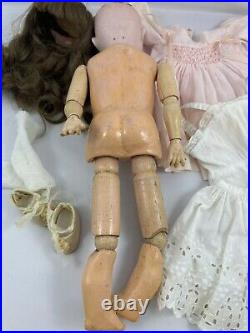 Antique Max Handwerck 286 Bebe Elite German Bisque Doll 16 IN Antique Doll Dress