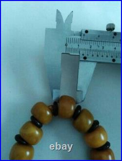 Antique Natural German amber women bracelet, original link bracelet