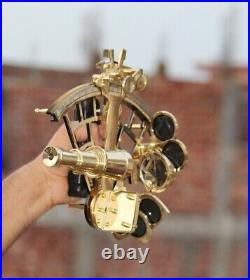 Antique Nautical Sextant German Marine 100 Working Solid Brass Vintage Gift