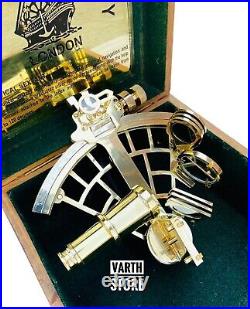 Antique Nautical Sextant German Maritime Collectable Vintage Sextant With Box