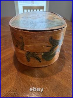 Antique Oval German Painted Brides Box Beautiful Colors 16 X 10 Antique Oval German Painted Brides Box Beautiful Colors 16 X 10