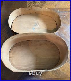 Antique Oval German Painted Brides Box Beautiful Colors 16 X 10 Antique Oval German Painted Brides Box Beautiful Colors 16 X 10