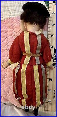 Antique Rare German 10 Mystery All Original Doll With Orig Body
