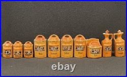 Antique Rare German Miniature Condiment Spice Set Collection