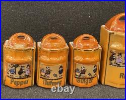 Antique Rare German Miniature Condiment Spice Set Collection