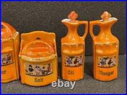Antique Rare German Miniature Condiment Spice Set Collection