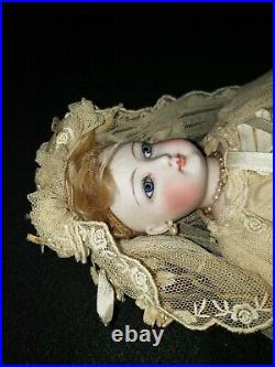 Antique Rare Jumeau French Fashion Doll 16in Bride # 5 Bisque Swivel Head