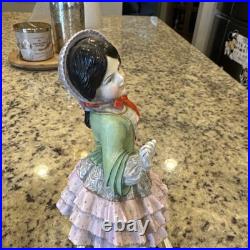 Antique Rare Vintage 1800's 9.5 German Bisque Children Figurine Statues