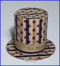Antique STARS & STRIPES TOP HAT 4th FOURTH OF JULY GERMAN CANDY CONTAINER Antique STARS & STRIPES TOP HAT 4th FOURTH OF JULY GERMAN CANDY CONTAINER