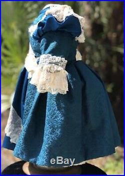 Antique Silk Dress and Hat for Antique French German 28 Doll BRU Jumeau Kestner