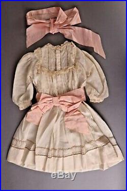 Antique Silk Dress for Bru, French, German Bisque Doll