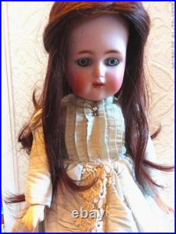 Antique Simon & Halbig K&R Bisque Doll 18 Human Hair Antique Dress Compo Body Antique Simon & Halbig K&R Bisque Doll 18 Human Hair Antique Dress Compo Body