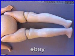 Antique Simon & Halbig K&R Bisque Doll 18 Human Hair Antique Dress Compo Body Antique Simon & Halbig K&R Bisque Doll 18 Human Hair Antique Dress Compo Body
