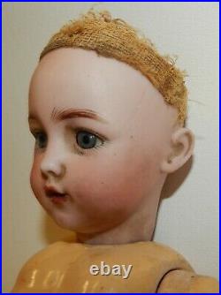 Antique Simon and Halbig 1279 Bisque Doll Head on Composition Body 11 Germany