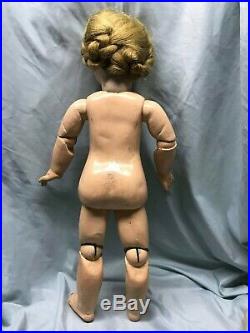Antique Sonneberg bebe 136 doll on Jumeau body. Gorgeous wig
