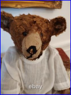 Antique Teddy Bear 15 German Long Nose Well Loved