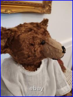 Antique Teddy Bear 15 German Long Nose Well Loved