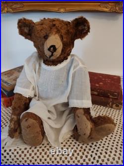 Antique Teddy Bear 15 German Long Nose Well Loved