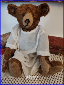 Antique Teddy Bear 15 German Long Nose Well Loved