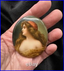 Antique VTG Exquisite German Porcelain Hand Painted Miniature Signed Wagner