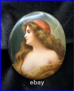 Antique VTG Exquisite German Porcelain Hand Painted Miniature Signed Wagner