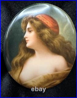 Antique VTG Exquisite German Porcelain Hand Painted Miniature Signed Wagner