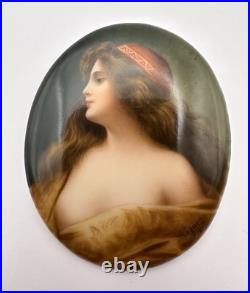Antique VTG Exquisite German Porcelain Hand Painted Miniature Signed Wagner