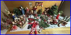 Antique/ VTG Huge Lot Dollhouse Christmas Folk Art German Wool Santa Miniatures Antique/ VTG Huge Lot Dollhouse Christmas Folk Art German Wool Santa Miniatures
