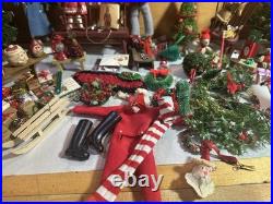 Antique/ VTG Huge Lot Dollhouse Christmas Folk Art German Wool Santa Miniatures Antique/ VTG Huge Lot Dollhouse Christmas Folk Art German Wool Santa Miniatures